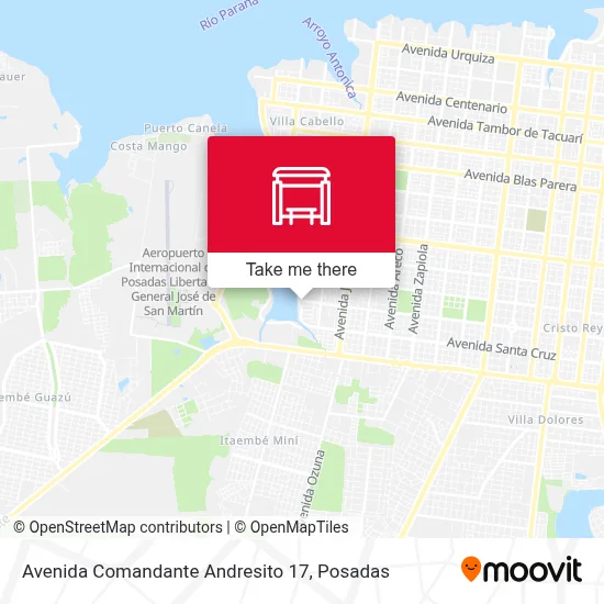 Avenida Comandante Andresito 17 map