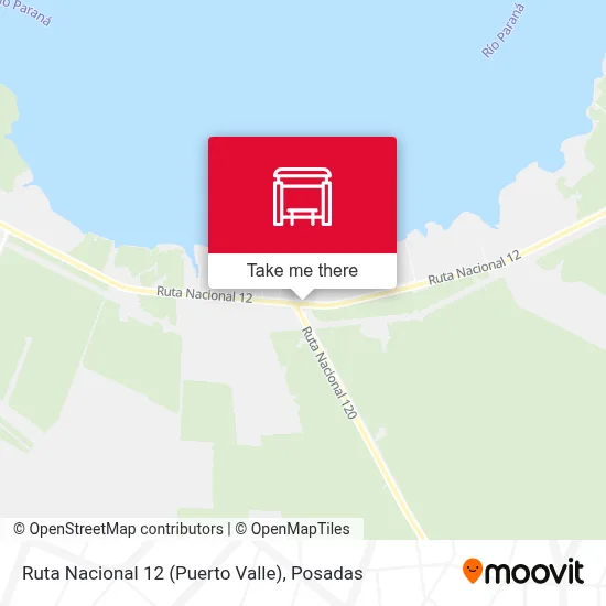 Ruta Nacional 12 (Puerto Valle) map