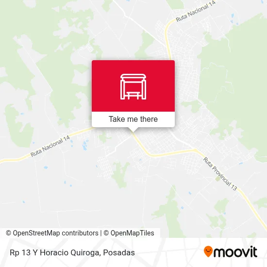 Rp 13 Y Horacio Quiroga map