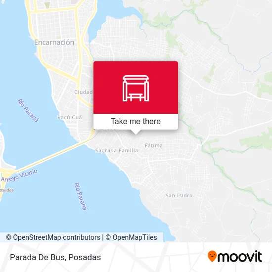Mapa de Parada De Bus