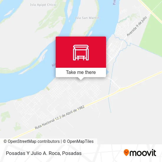 Posadas Y Julio A. Roca map