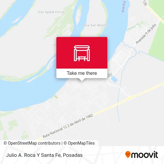 Julio A. Roca Y Santa Fe map
