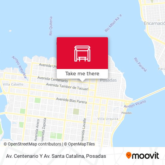 Av. Centenario Y Av. Santa Catalina map