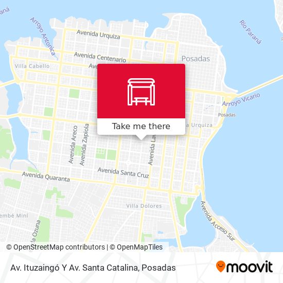 Av. Ituzaingó Y Av. Santa Catalina map