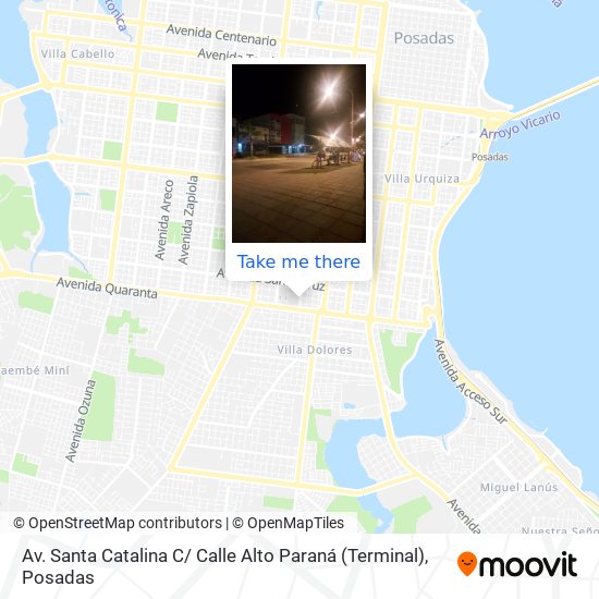 Av. Santa Catalina C/ Calle Alto Paraná (Terminal) map