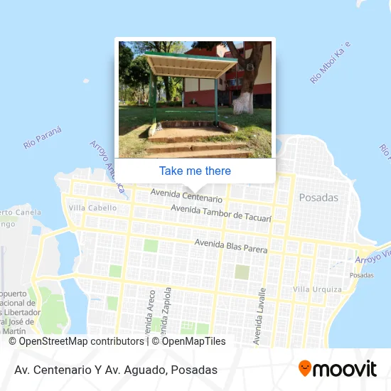 Av. Centenario Y Av. Aguado map