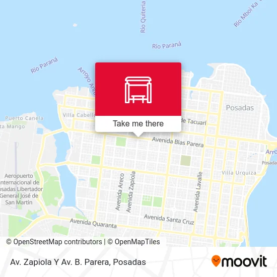 Av. Zapiola Y Av. B. Parera map