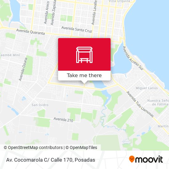 Mapa de Av. Cocomarola C/ Calle 170