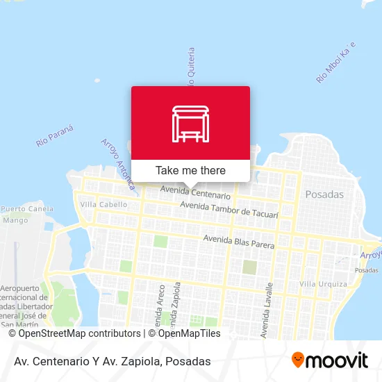 Av. Centenario Y Av. Zapiola map