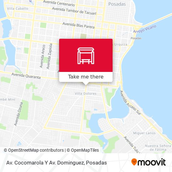 Av. Cocomarola Y Av. Dominguez map