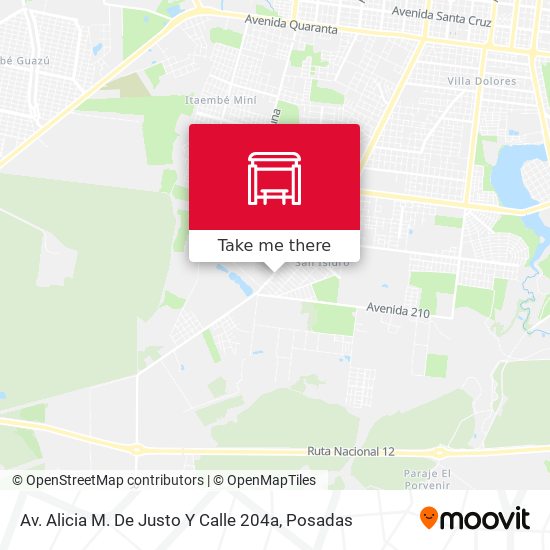 Av. Alicia M. De Justo Y Calle 204a map