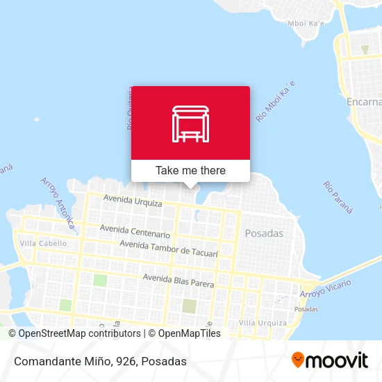 Comandante Miño, 926 map