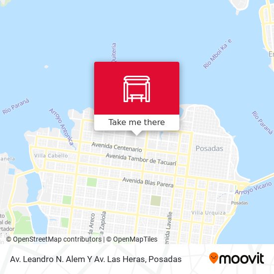 Av. Leandro N. Alem Y Av. Las Heras map