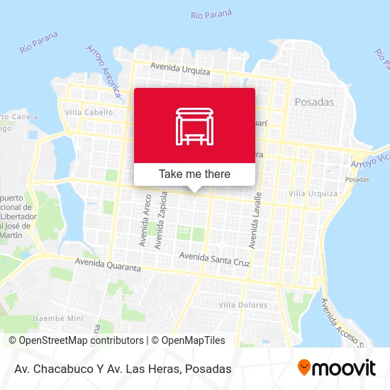 Av. Chacabuco Y Av. Las Heras map