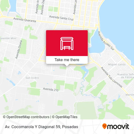 Av. Cocomarola Y Diagonal 59 map