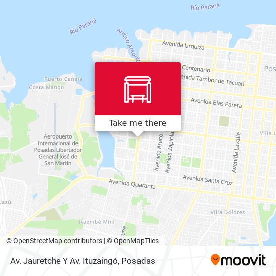 Av. Jauretche Y Av. Ituzaingó map