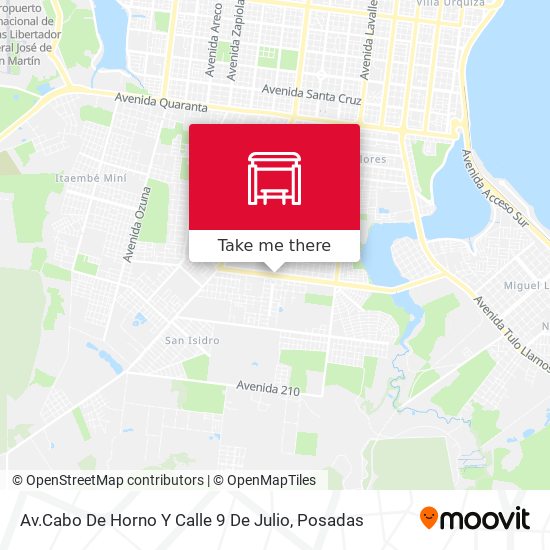 Av.Cabo De Horno Y Calle 9 De Julio map