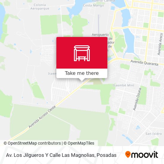 Mapa de Av. Los Jilgueros Y Calle Las Magnolias