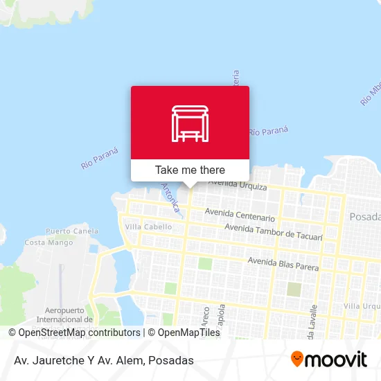 Av. Jauretche Y Av. Alem map