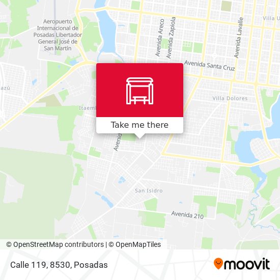 Mapa de Calle 119, 8530