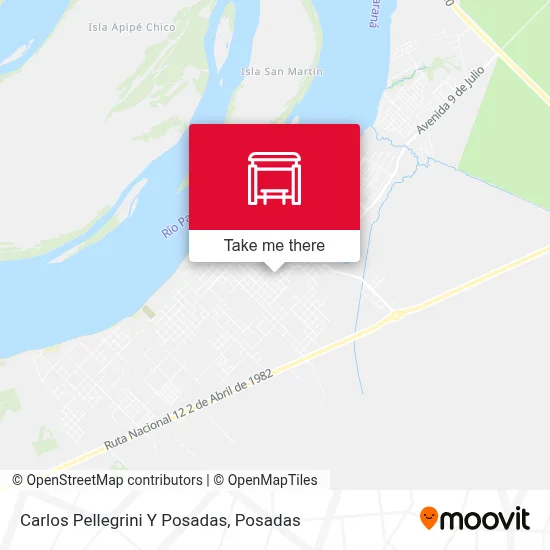 Carlos Pellegrini Y Posadas map