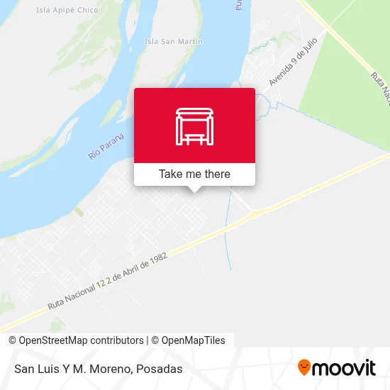 San Luis Y M. Moreno map