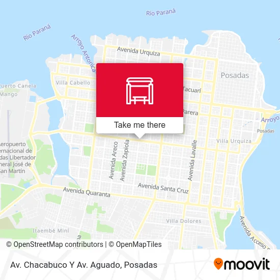 Av. Chacabuco Y Av. Aguado map