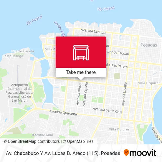 Av. Chacabuco Y Av. Lucas B. Areco (115) map