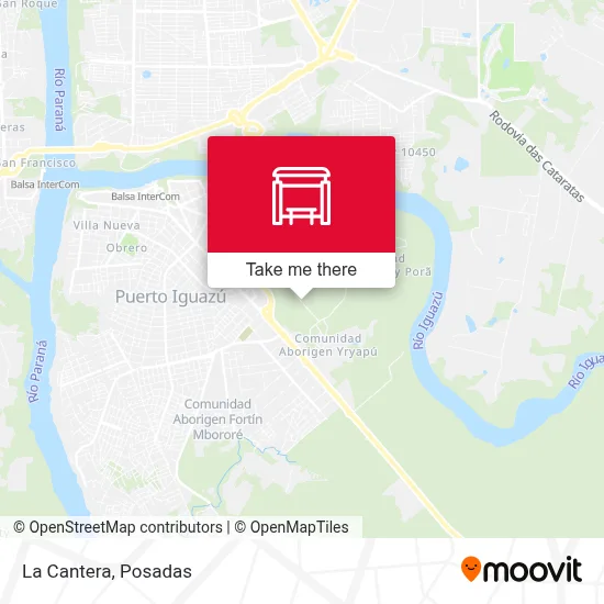 La Cantera map