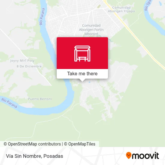 Vía Sin Nombre map