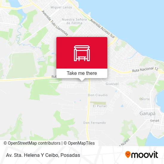 Av. Sta. Helena Y Ceibo map