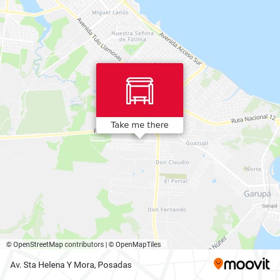 Mapa de Av. Sta Helena Y Mora