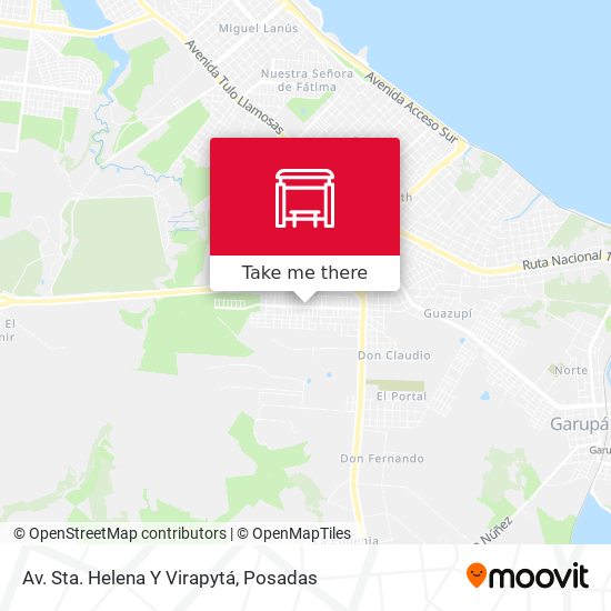 Mapa de Av. Sta. Helena Y Virapytá