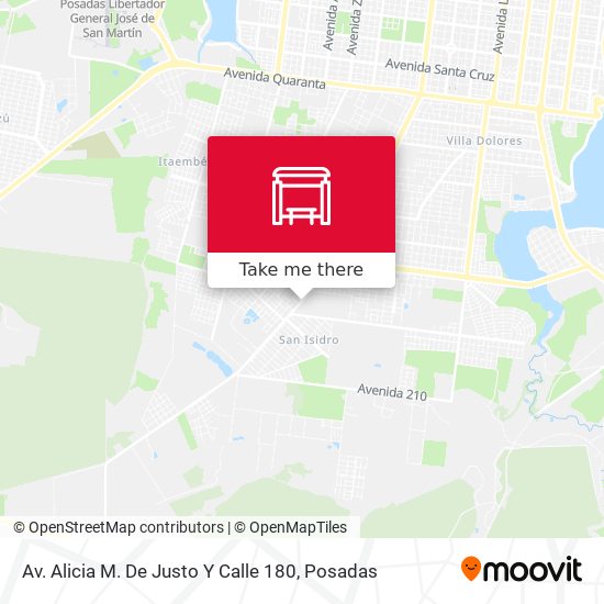 Av. Alicia M. De Justo Y Calle 180 map