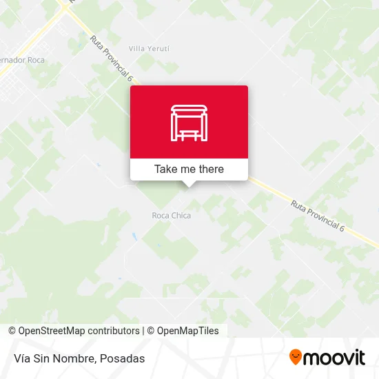 Vía Sin Nombre map