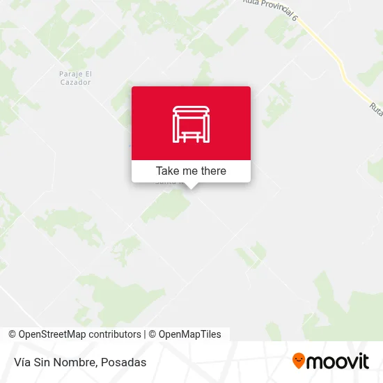 Vía Sin Nombre map