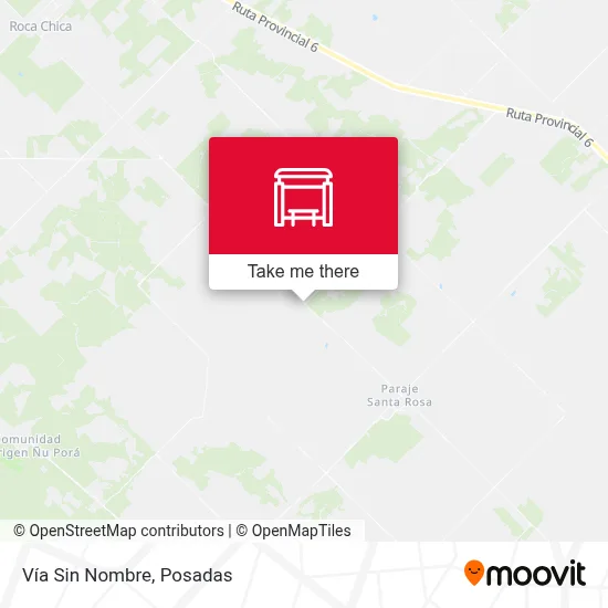 Vía Sin Nombre map