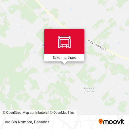 Vía Sin Nombre map
