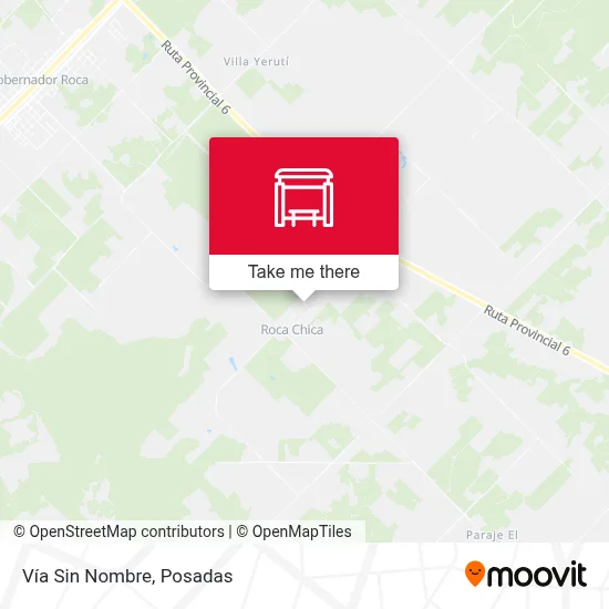 Vía Sin Nombre map