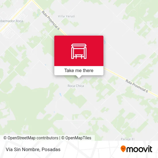 Vía Sin Nombre map