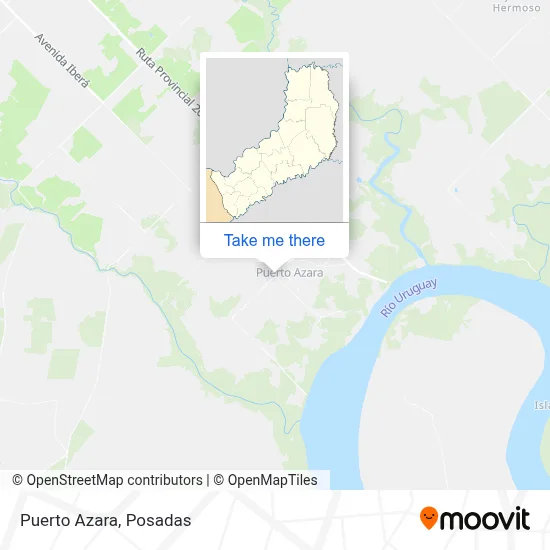Puerto Azara map