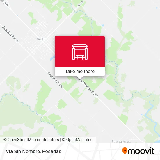 Vía Sin Nombre map