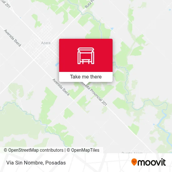 Vía Sin Nombre map