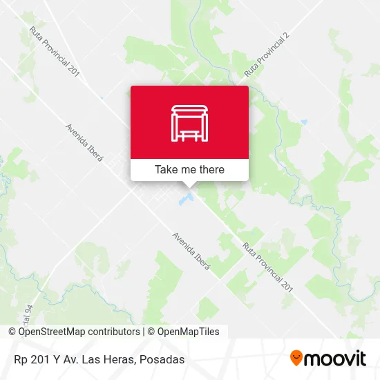 Rp 201 Y Av. Las Heras map