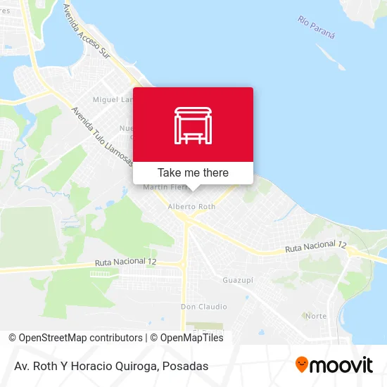 Av. Roth Y Horacio Quiroga map