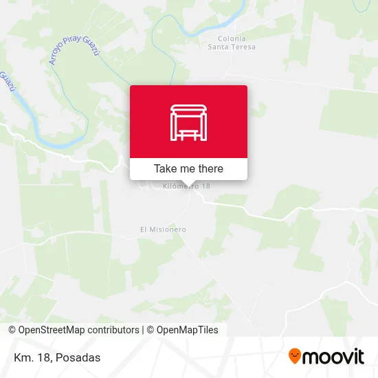Km. 18 map