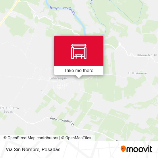 Vía Sin Nombre map