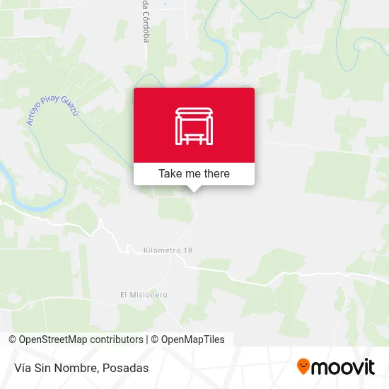 Vía Sin Nombre map