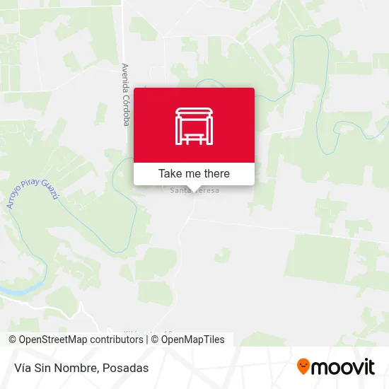 Vía Sin Nombre map
