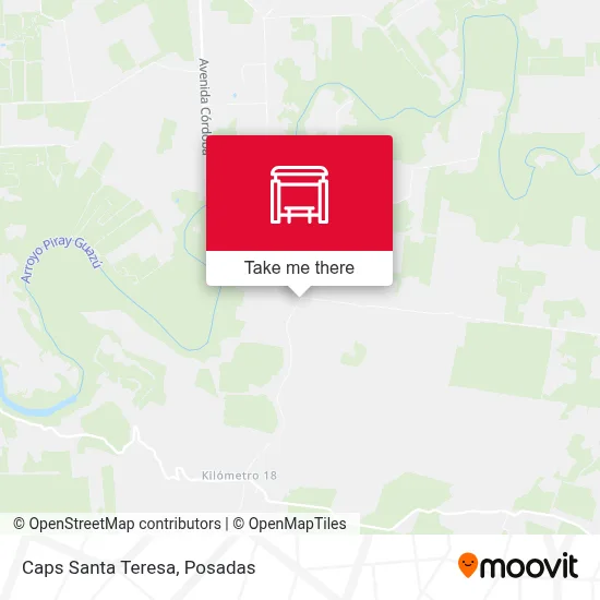 Caps Santa Teresa map